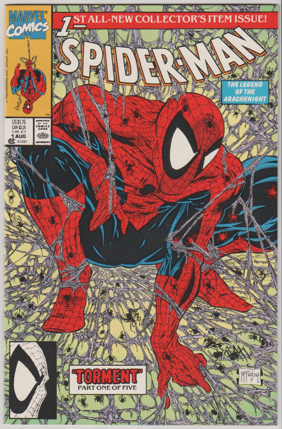 Spiderman #1 Green Cover Torment Part 1 of 5 (Spiderman #1 All New